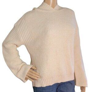 ABOUND Beige Oatmeal Ribbed Knit Sweatshirt & Hoodie Size S